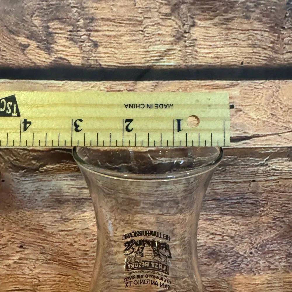 Dick's Last Resort Hurricane Glass San Antonio TX Souvenir Drinkware